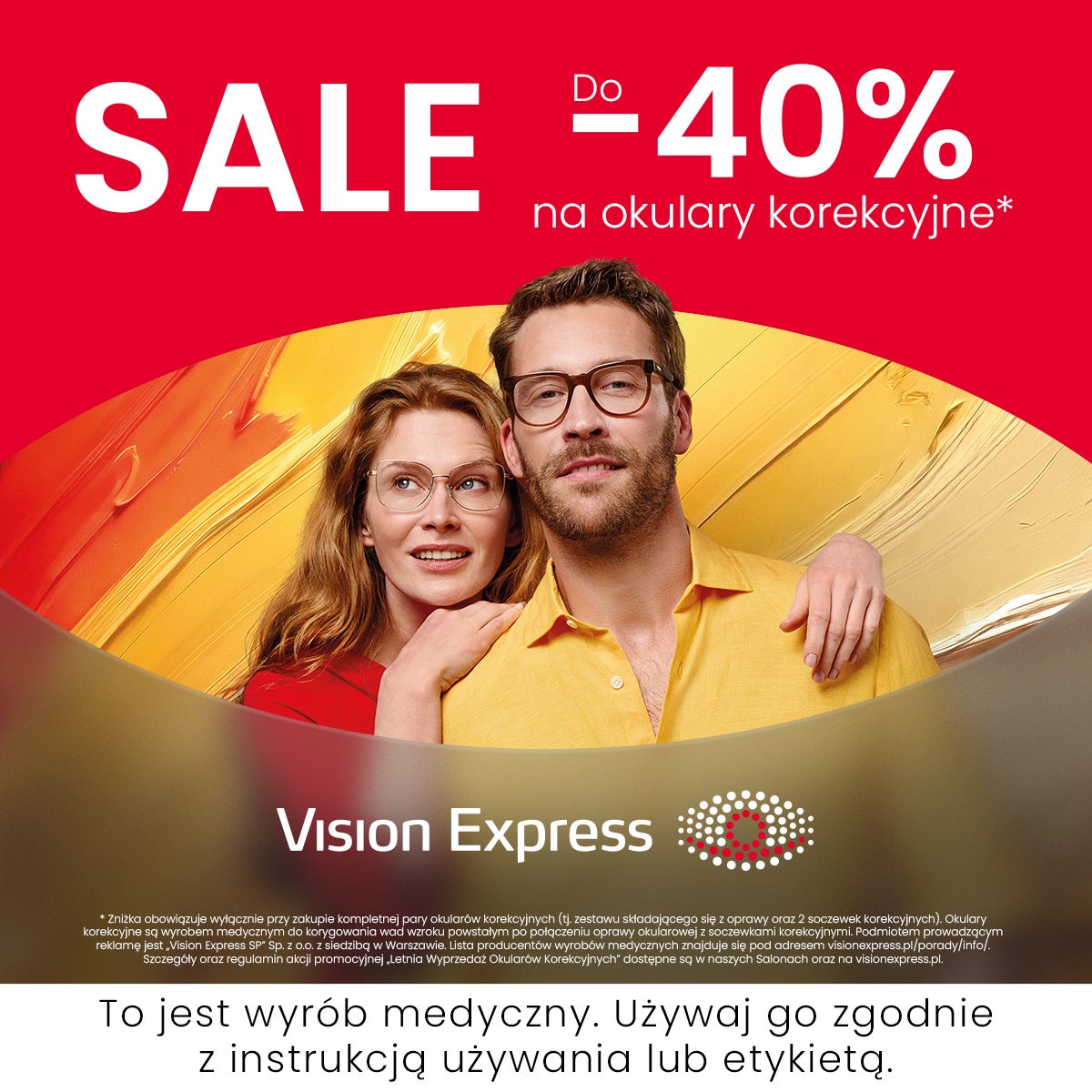 Okulary korekcyjne nawet do -40%* – letnia wyprzedaż Vision Express